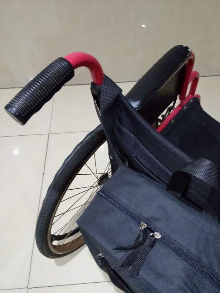 GHzzY Rollstuhlrucksack - Aufbewahrungstasche für Rollstühle zum Tragen von losen Gegenständen und Zubehör - Passend für die meisten Roller, Walker und Rollstühle