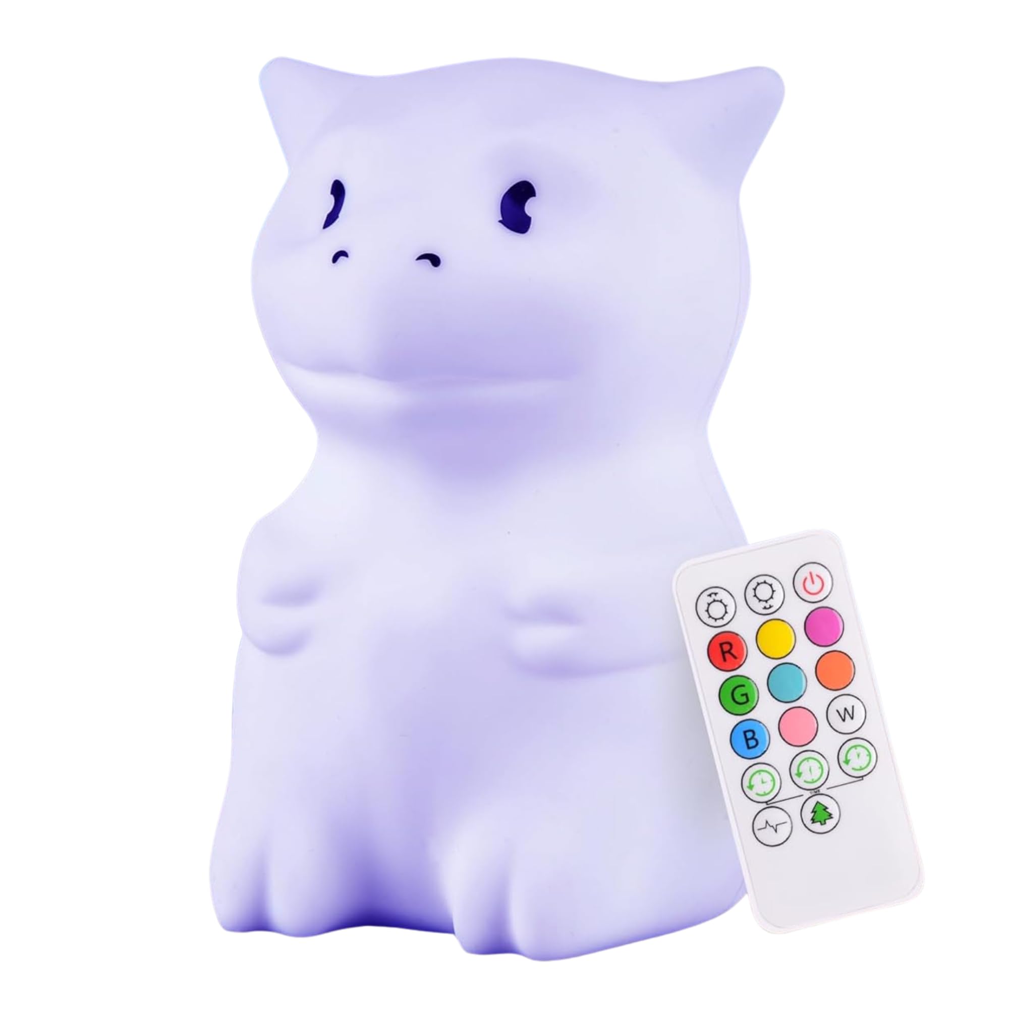 Lumipets LED Nursery Night Lights for Kids: Cute Animal Silicone Baby Night Light with Touch Sensor - Portable and Rechargeable Infant or Toddler Color Changing Bright Nightlight (Dragon, Original)