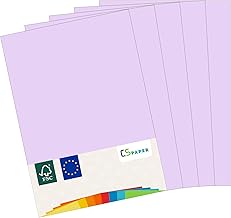 MADE IN EU 50 Blatt farbiges Papier FLIEDER A4 80 g/m² CS Paper - Druckerpapier, Kopierpapier, Universalpapier zum Drucken, Basteln & Falten im Format DIN A4. Papier für den Heim- & Bürobedarf