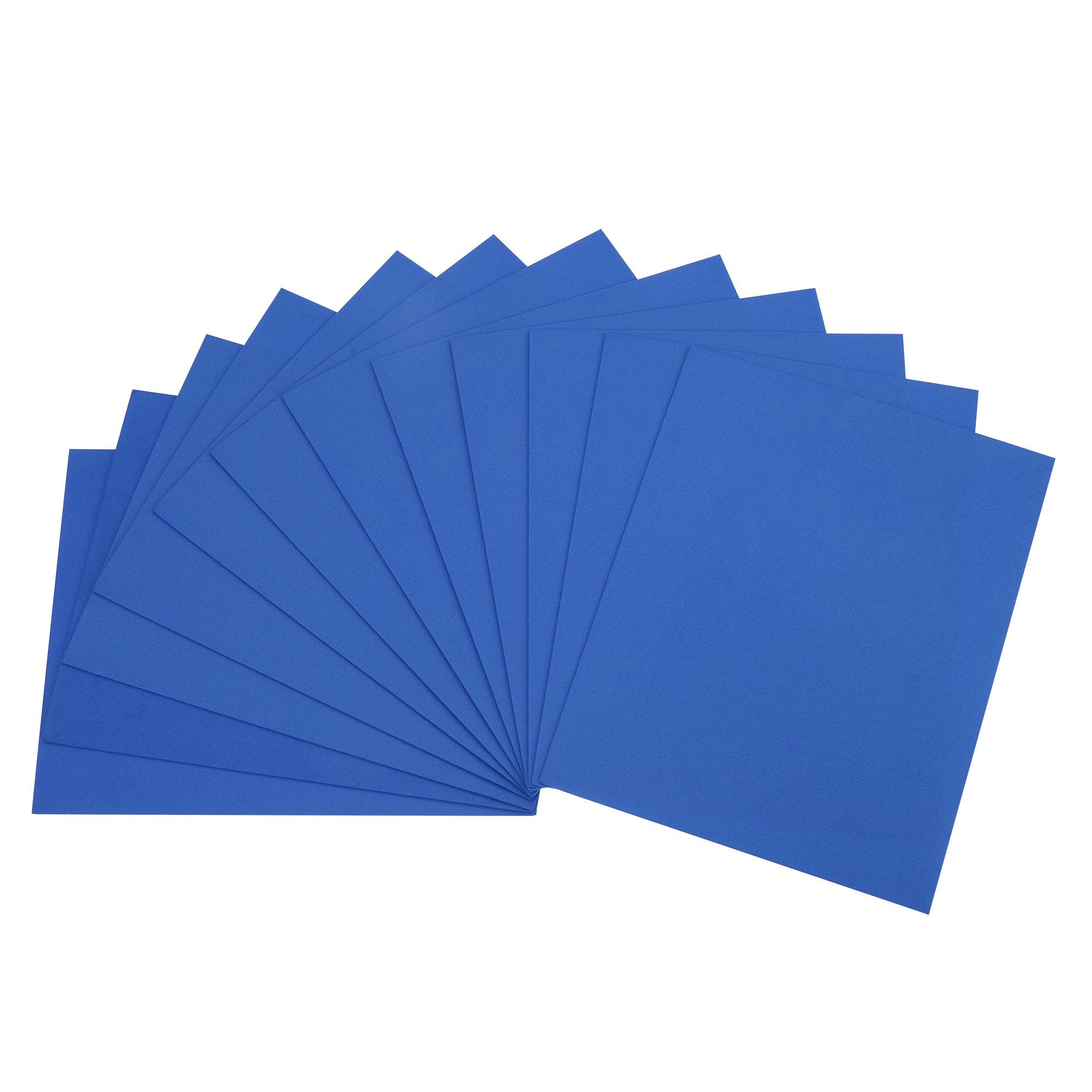 Mousse EVA bleu foncé de 27,9x20,3 cm idéale pour les loisirs créatifs en famille