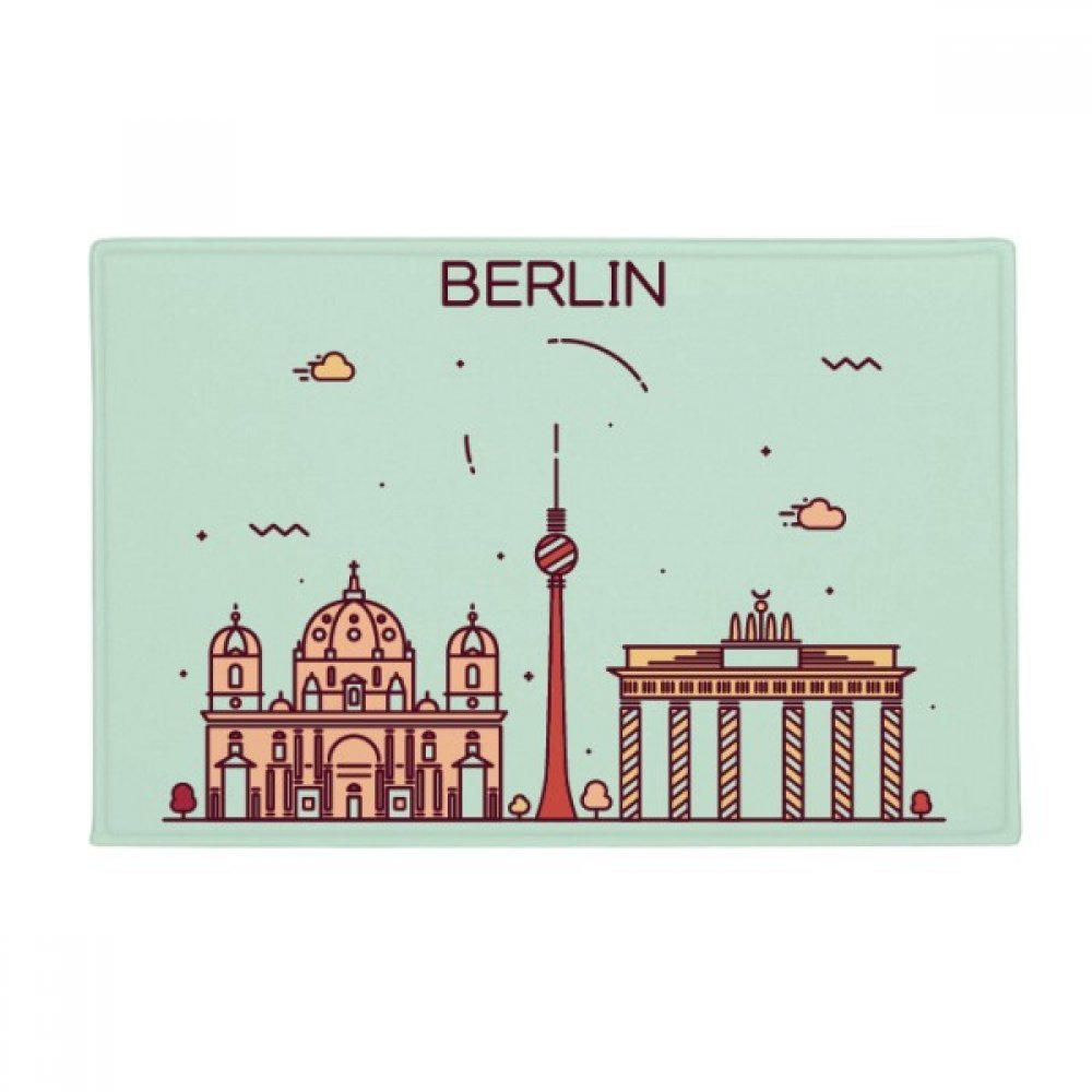 Tapis de sol Berlin Allemagne anti-glisse pour sécuriser la salle de bain