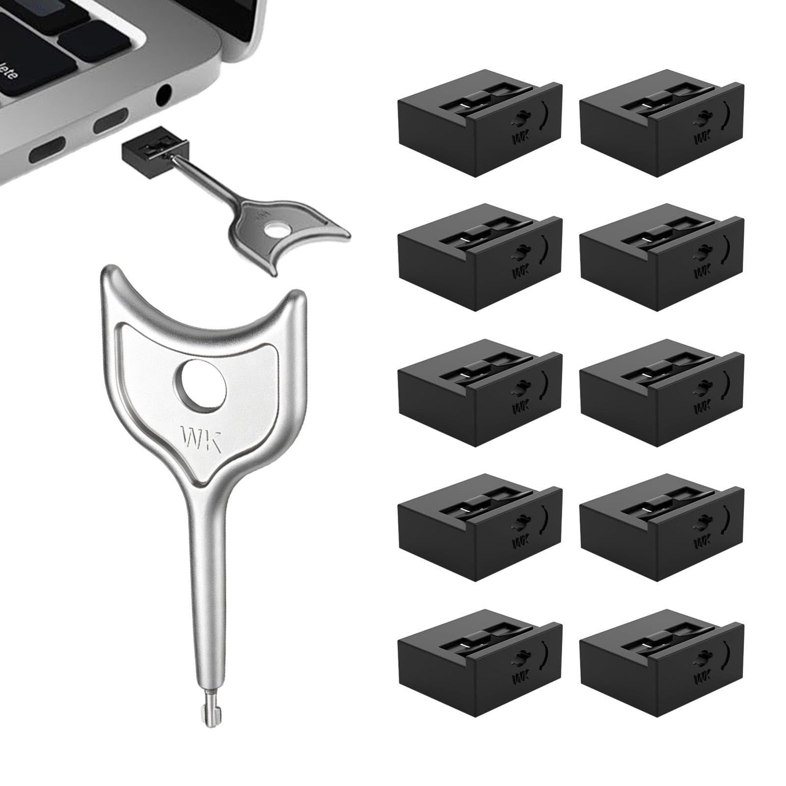 Evite robo de datos con el bloqueador de puertos USB de seguridad con llave extraíble 8