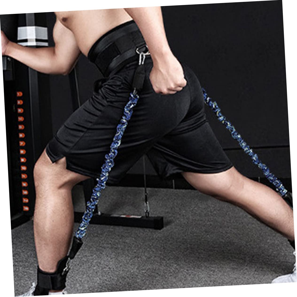 SUPVOX Bandas de Resistencia para Piernas y Tobillos Kit de Entrenamiento Fitness Multifunción Banda Elástica Duradera para Mejorar y Agilidad Deportes Baloncesto y Fútbol