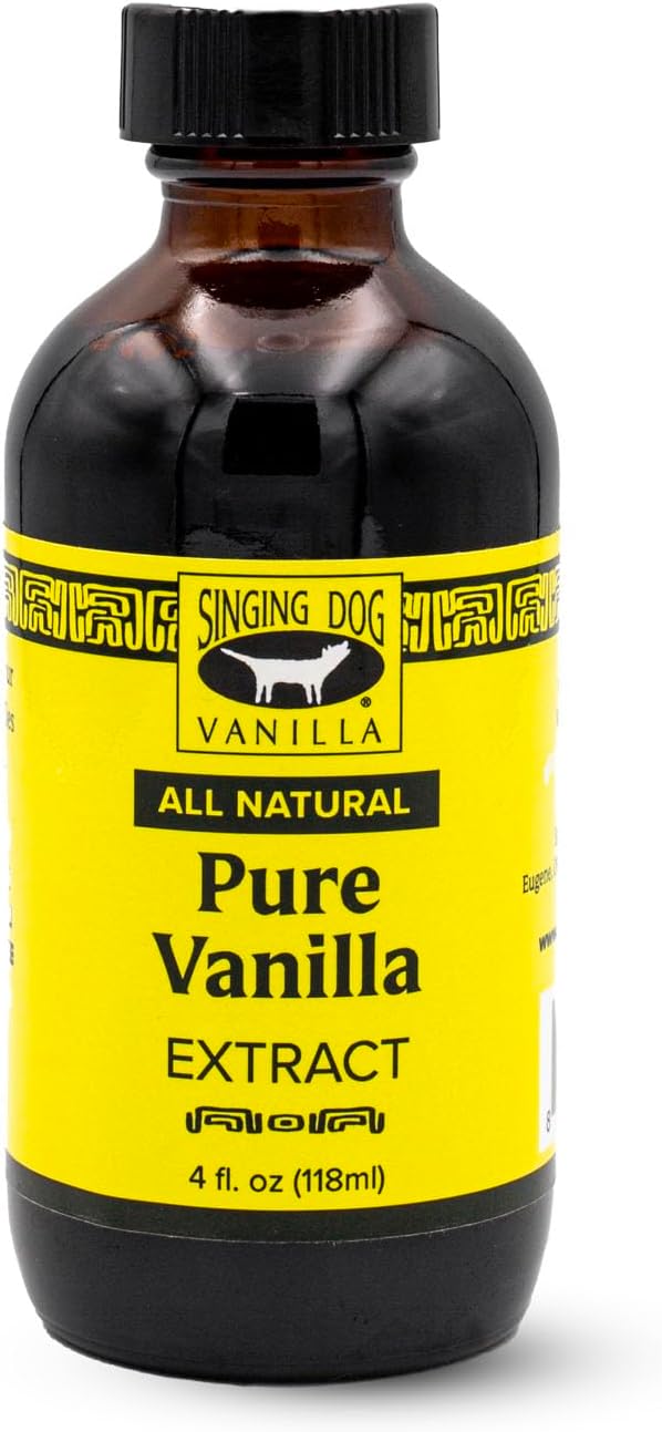 Singing Dog Vanilla, Pure Vanilla Extract, 4 Fluid Ounce Bottle