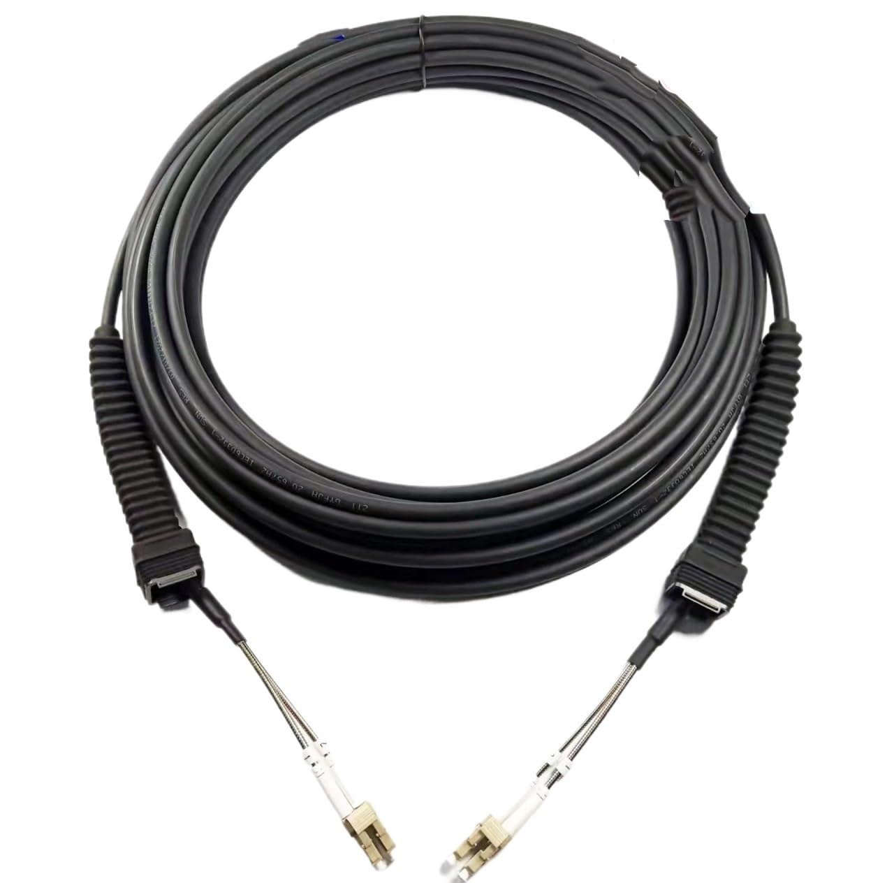 Kabel krosowy światłowodowy PDLC 2C OM4 Outdoor 7.0mm 2-rdzeniowy (10 m 2 szt., PDLC-PDLC)