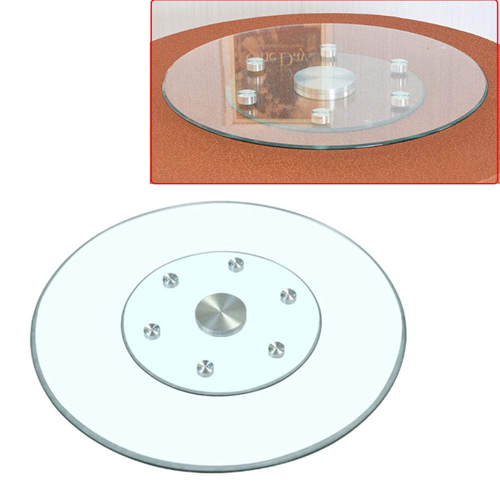 Plateau tournant en verre trempé 12mm sans inclinaison pour éviter les chutes