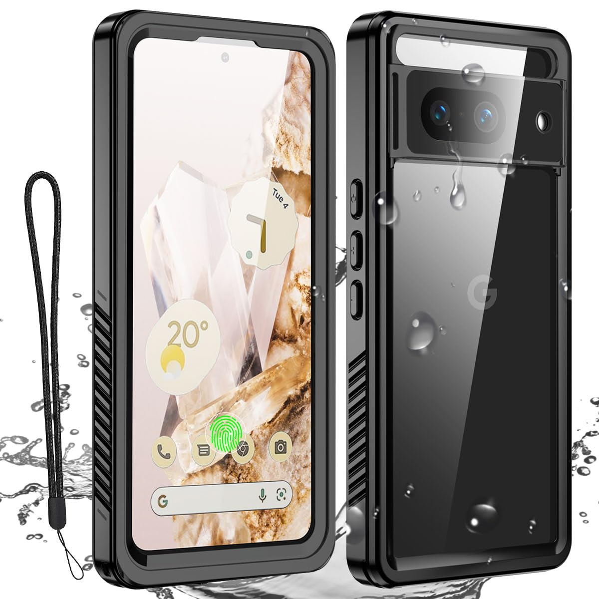 Amazon.com: AICase for Google Pixel 8 Case Waterproof Clear Built