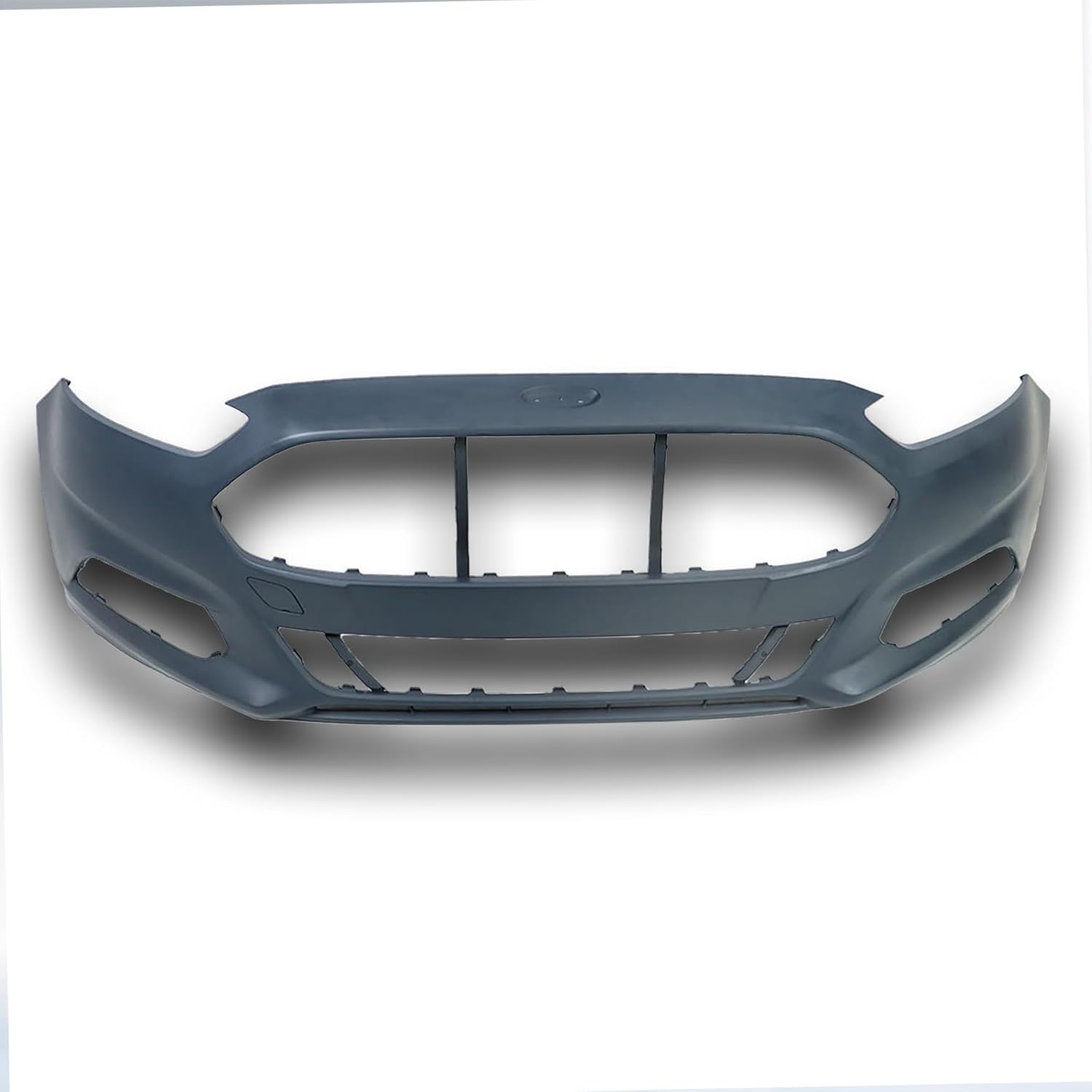 Silscvtt Primed Front Bumper Cover without Parking Sensor Holes Replacement for Fusion 2013-2016 FO1000680 DS7Z17D957AAPTM