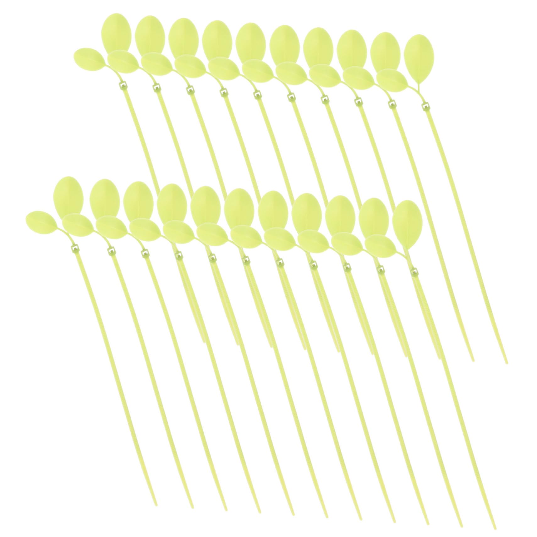 NUOBESTY 2 Sätze Blattförmige Nylon Kabelbinder Dekorative Bunte Kabelbinder Für Garten Büro Und Zuhause Einfache Handhabung Und Vielseitigkeit 100 Stück * 2