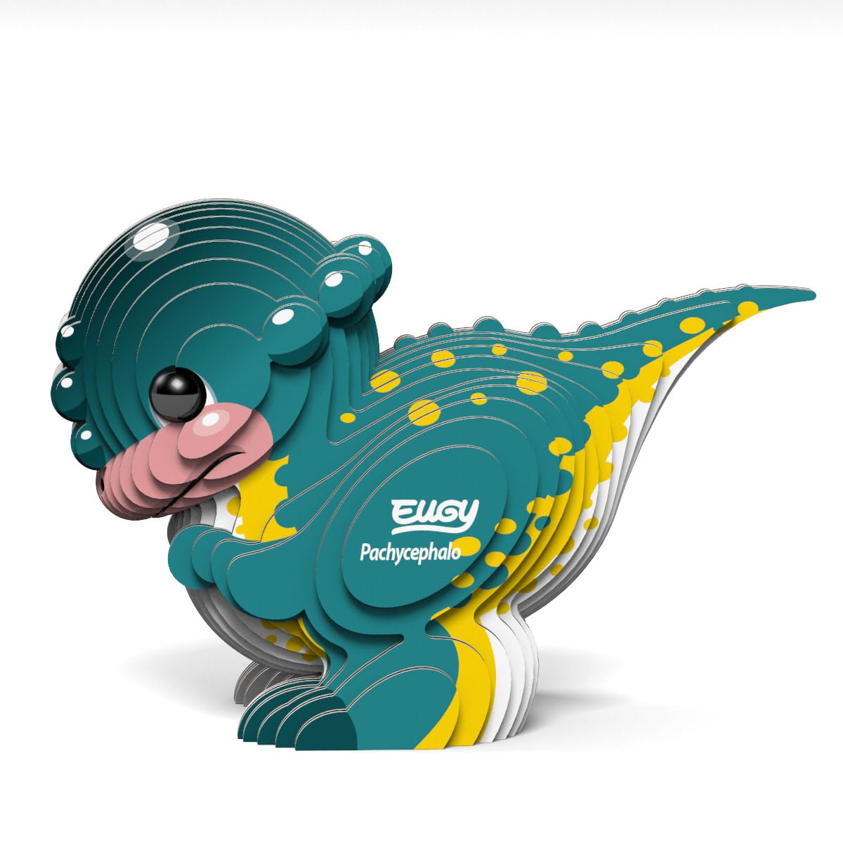 Eugy Pachycephalosaurus Dinosaur 3D Puzzle - 27 Piece Eco-Friendly Educational Toy Puzzle for Boys, Girls & Kids Ages 6+