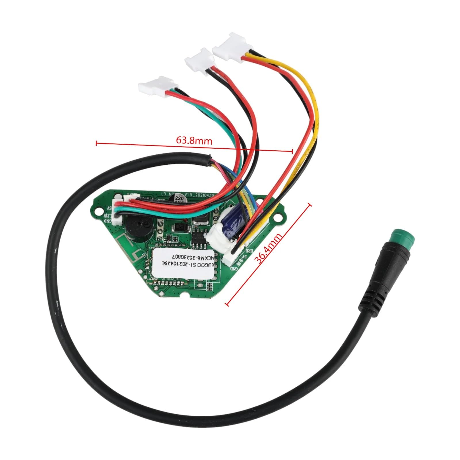 Wivplex Display Dashboard Controller, for Kugoo, Kirin S1 Electric Scooter Motherboard Data Cale LED Digital Screen Spare Parts Instrument Display