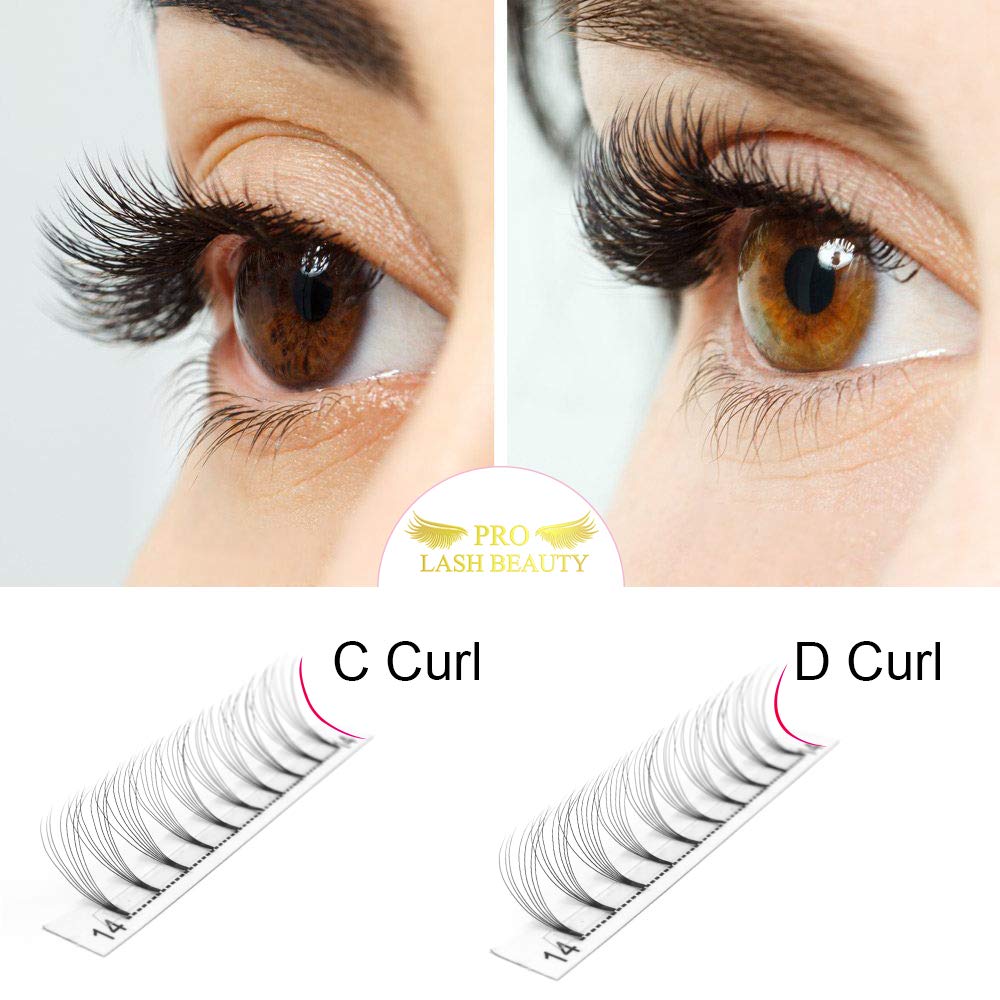 Premade Volume Eyelash Extensions 7D-C-0.07-16 Short Stem Premade Fans Eyelash Extensions 9 to 20 mm C D Curl Pre made Lash Fans 3D 5D 7D Volume Lash Extensions .07 .10(16mm - Image 4