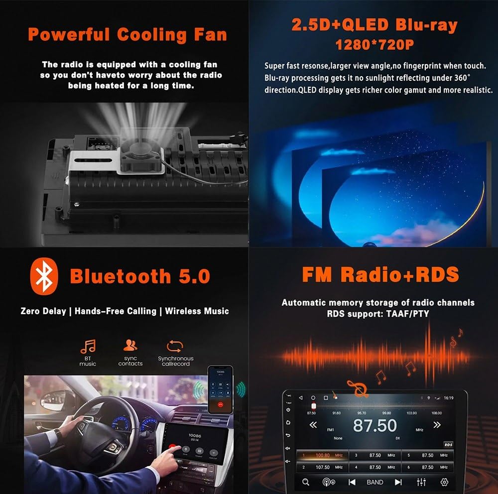 Radio Samochodowe dla Subaru Forester 2016-2018 Mirror Link, Asystent Głosowy, Nawigacja W Czasie Rzeczywistym, Ekran Dotykowy, Bluetooth, Sterowanie Głosowe, 4 Rdzeń 1G+16G