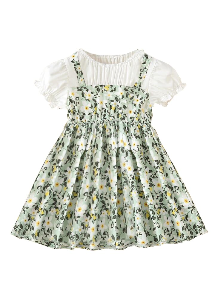 Image of TAGAS Dress for Girl Cotton Dress Girl Frock Dress Dreess Casual Dress Dress KD-196