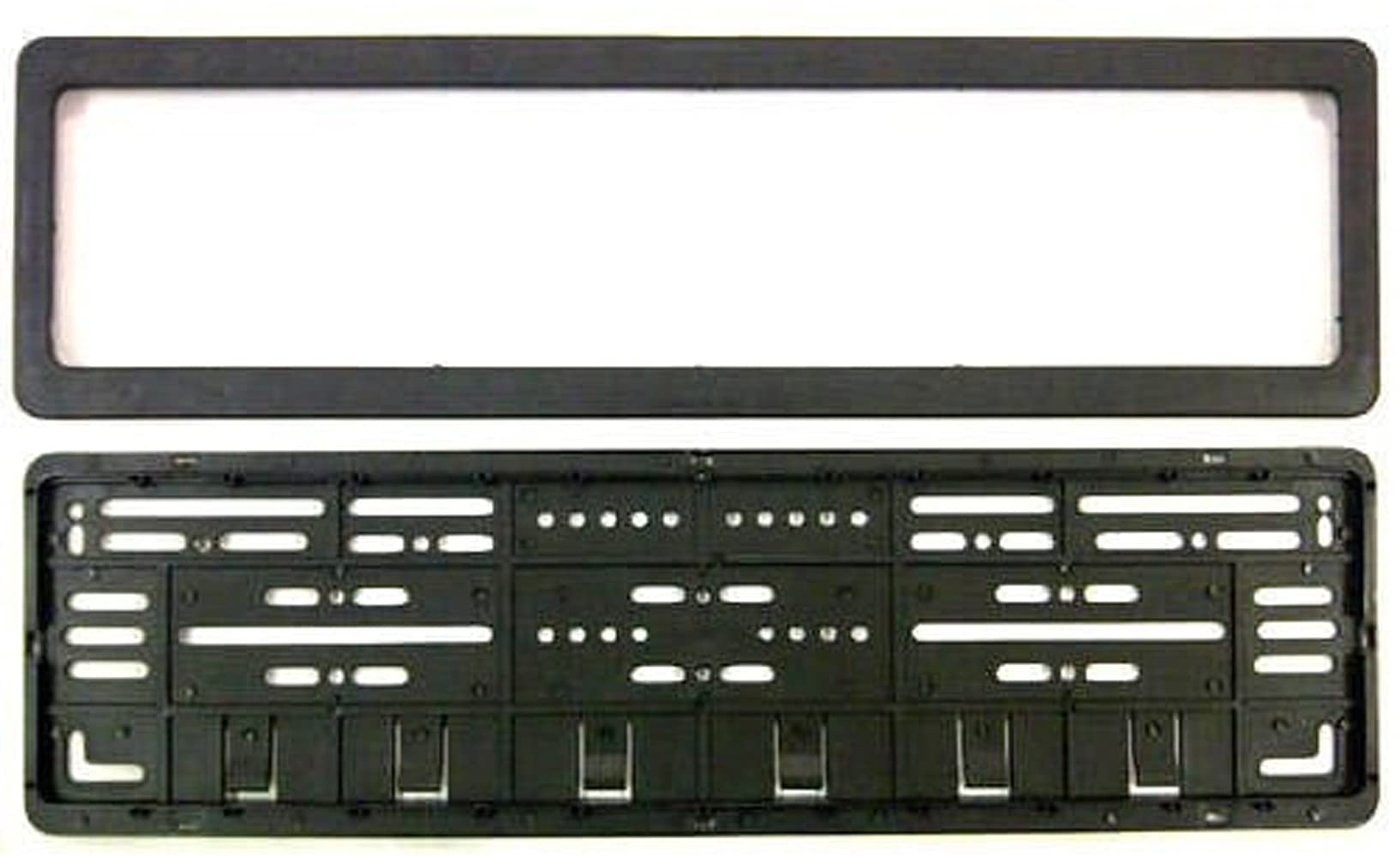 Aksmit High Security Registration Car Number Plate Frame | HSRP Car Number Plate Cover (Front & Rear) | IND Number Plate Frame | Standard Size (51 x 14 cm) for Universal License Plate Covers