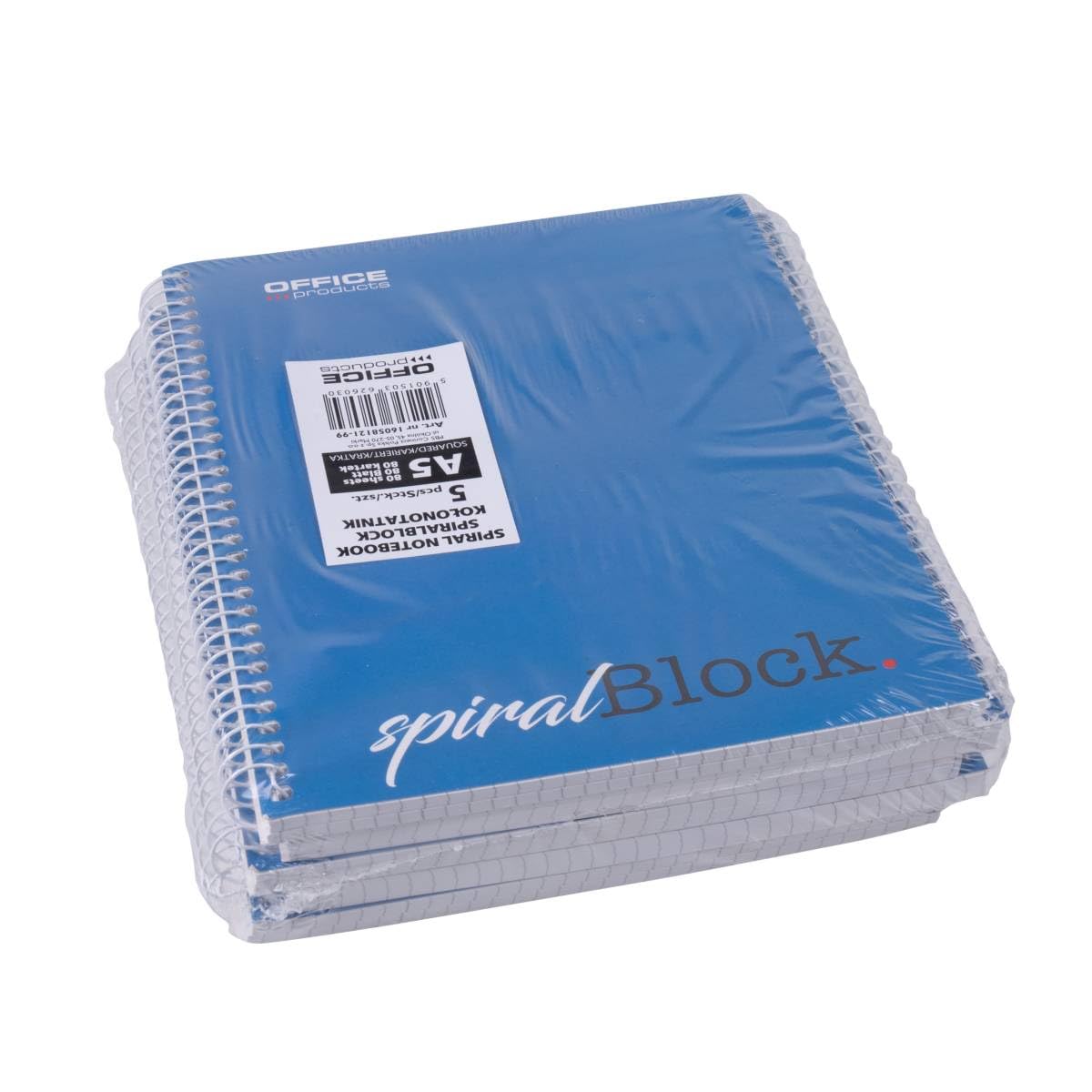 Clairefontaine Spiraalblok A5 Geruit 90 Grams 60 Vel Assorti 5 Stuks 882c I88666 T76435 Clairefontaine Spiraalblok A5 Geruit 90 Grams 60 Vel Assorti 5 Stuks 882c I88666 T76435