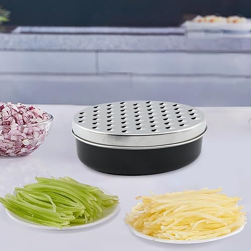 Miniatura 7 de Rallador de queso con contenedor, cepillo de limpieza y pelador, caja de rallador de queso, rallador de limón, rallador de ajo, ralladores para