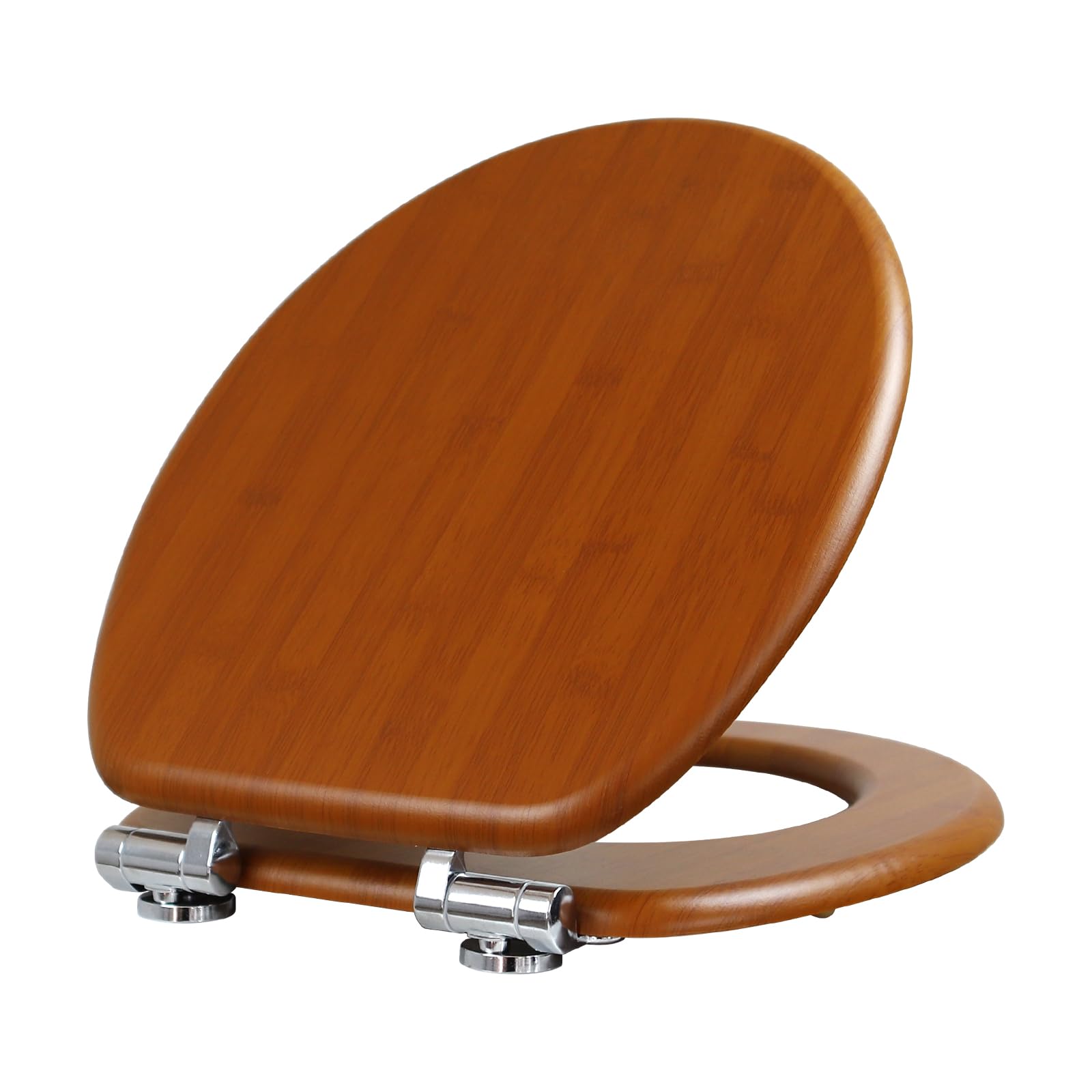 Asiento de inodoro con cierre automático, tapa de inodoro de alta calidad en madera MDF, montaje sencillo, tapa de inodoro estable, asiento de inodoro compatible con inodoros estándar de