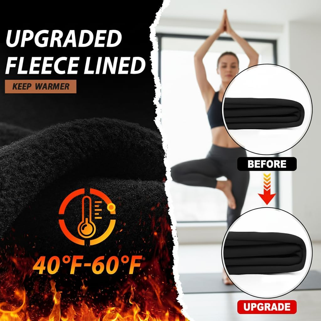 GROTEEN Leggings for Women with Pockets - High Waisted Tummy Control Yoga Pants for Running Workout - Image 4