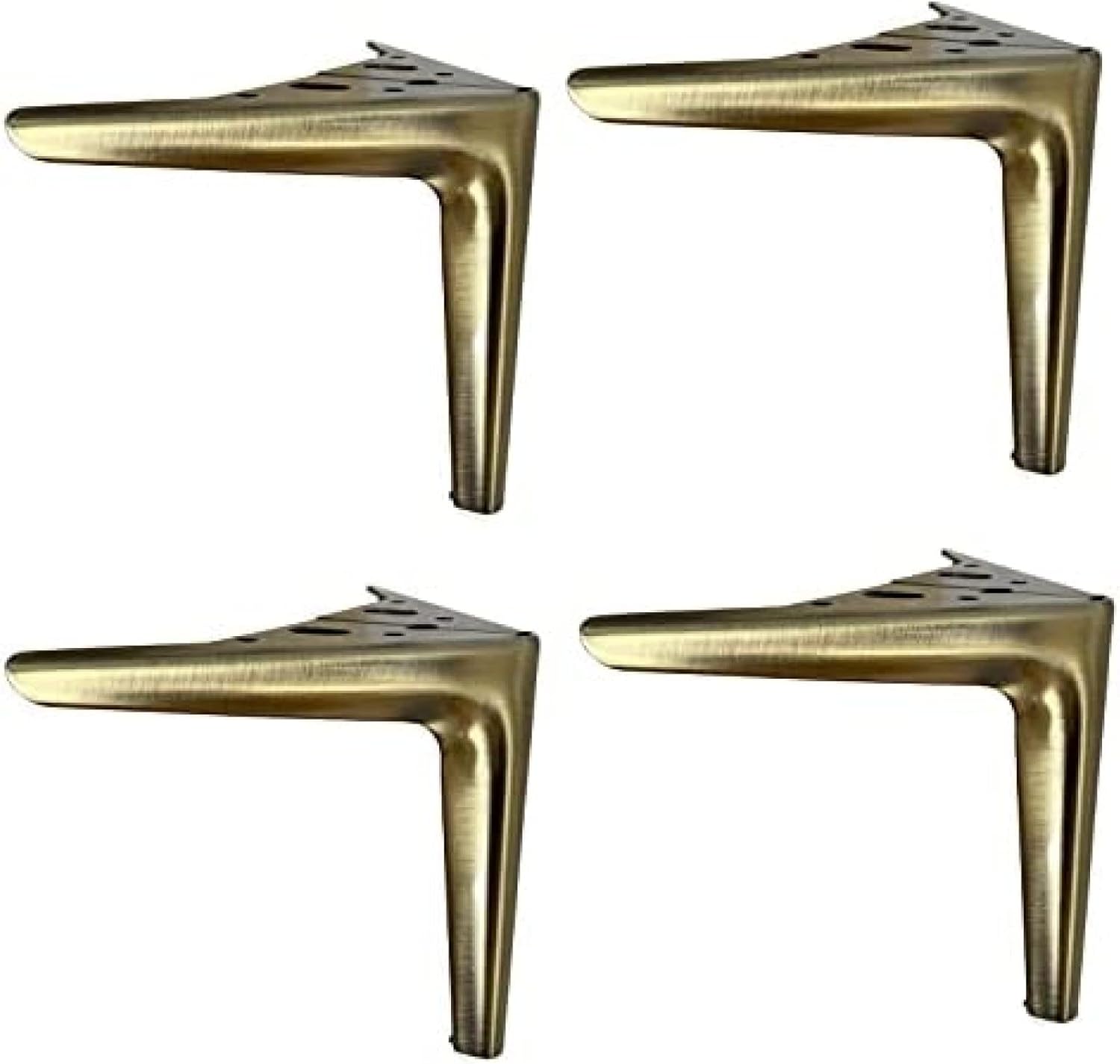 BOCNYC Set of 4 Furniture Legs,Modern Metal Triangle