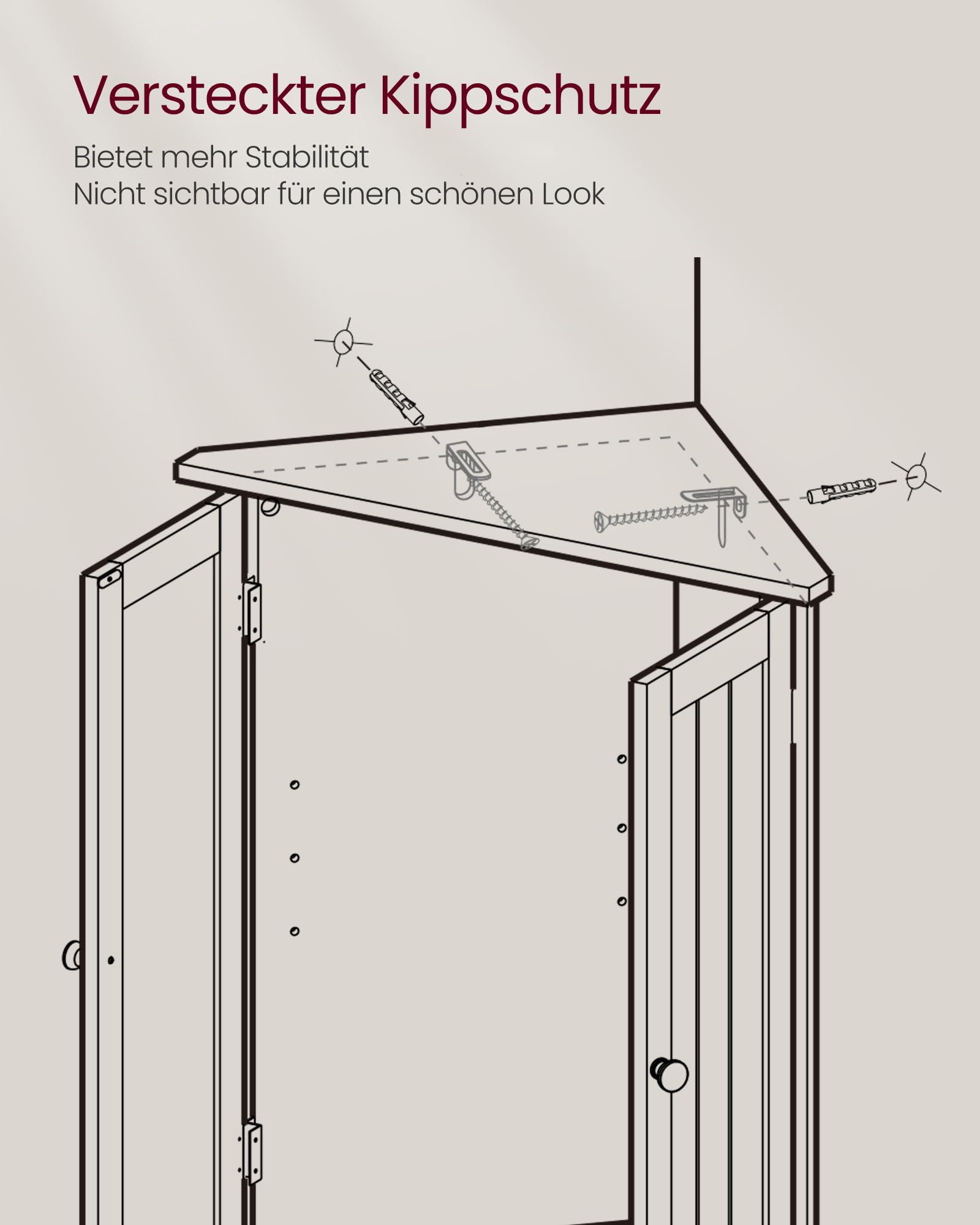 Vasagle Eckschrank – Bild 5