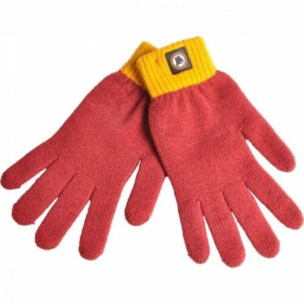 Generico Guanti compatibili con AS Roma Adulto Colore Rosso Rosso Unica