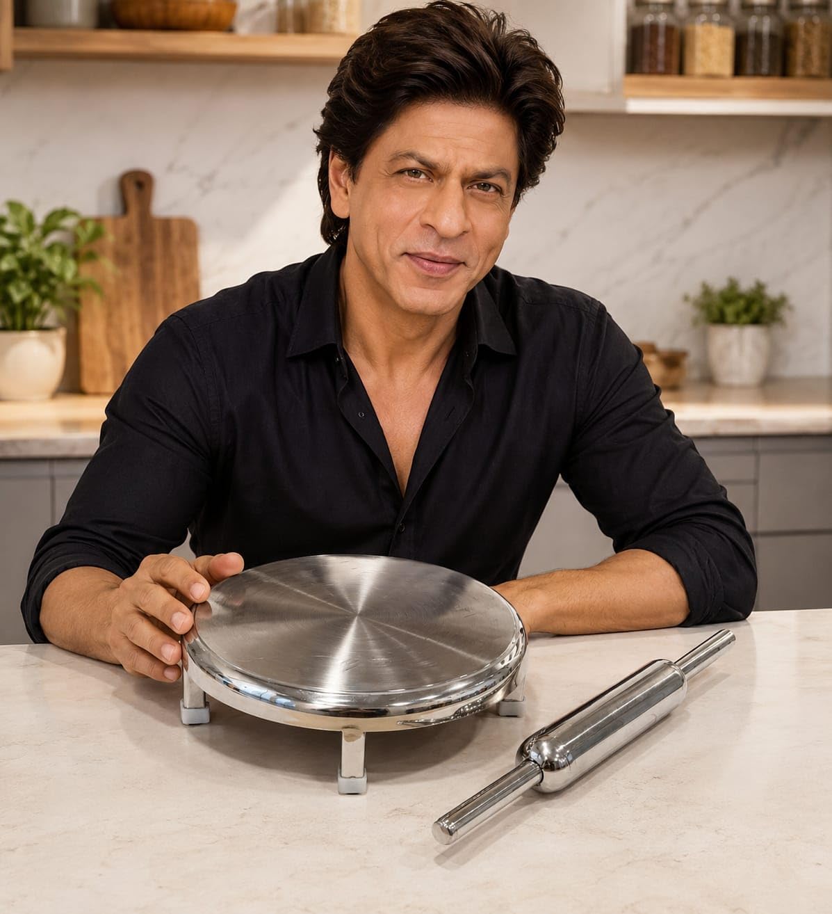 Stainless Steel Chakla Belan Set, Rust Proof Rolling Board | Strong & Durable, Easy to Clean, Hygienic & Healthy, Ideal for Daily Use, Perfect for Every Kitchen-image-34