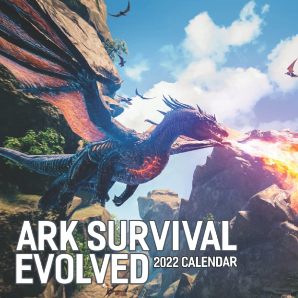 ARK Survival Evolved Calendar 2022: Video Games January 2022 - December 2022 OFFICIAL Squared Monthly Calendar, 12 Months | BONUS Last 4 Months 2021