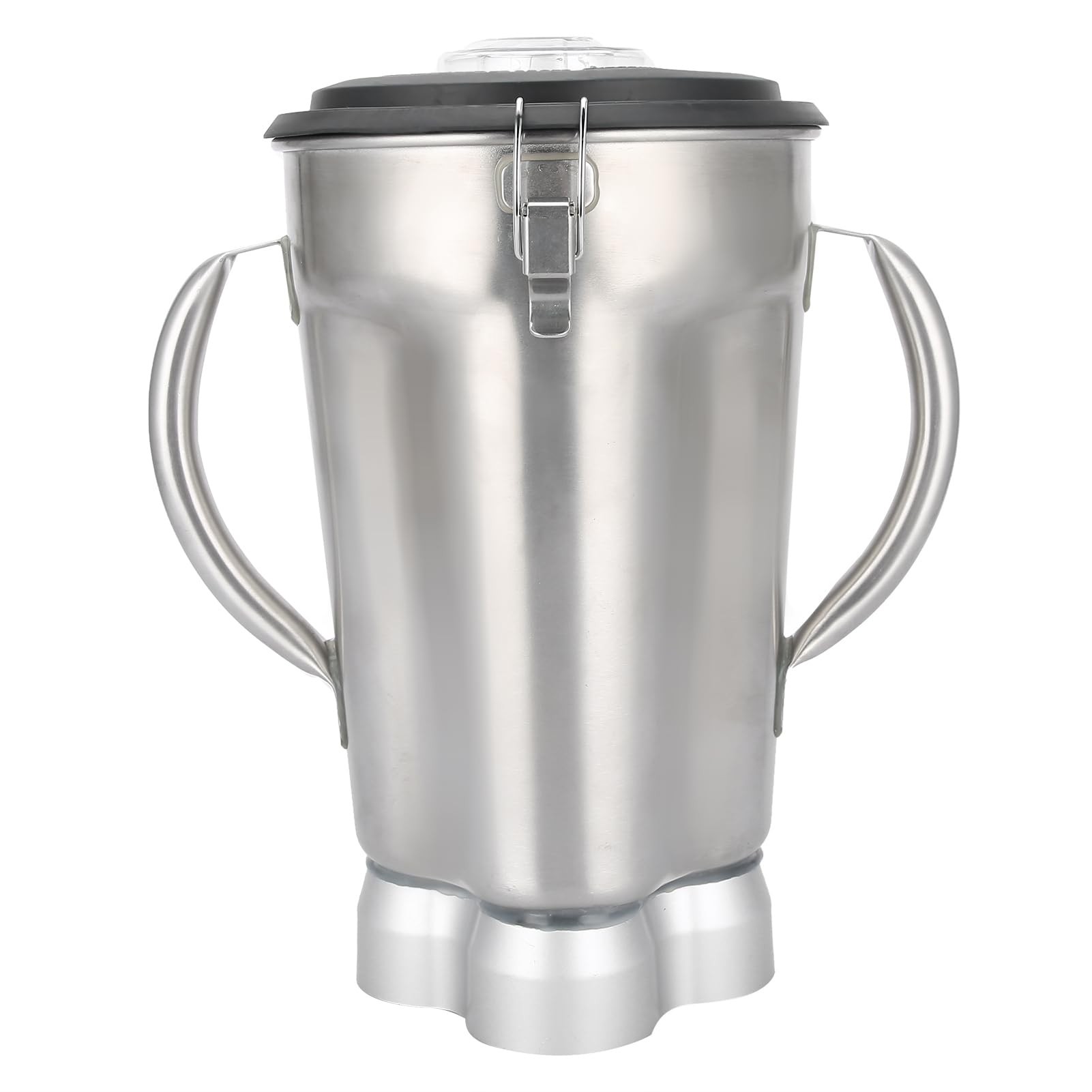 Aoresac Recipiente exprimidor de acero inoxidable de 4 litros con tapa de montaje de cuchilla para licuadora CAC72