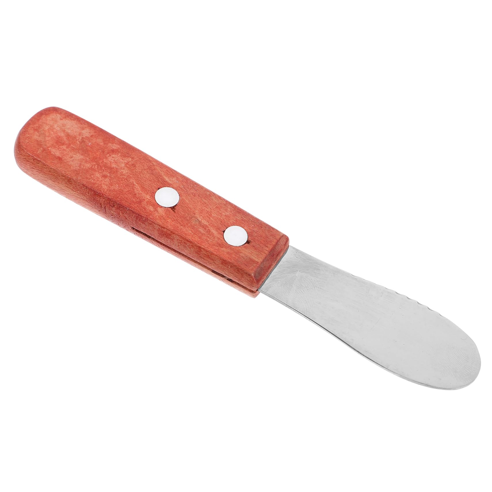 NAMOARLY Ergonomic Cheese Knife Multi-function Cheese Slicer Jam Spreader Compact Butter Spreader Metal Wooden Handle