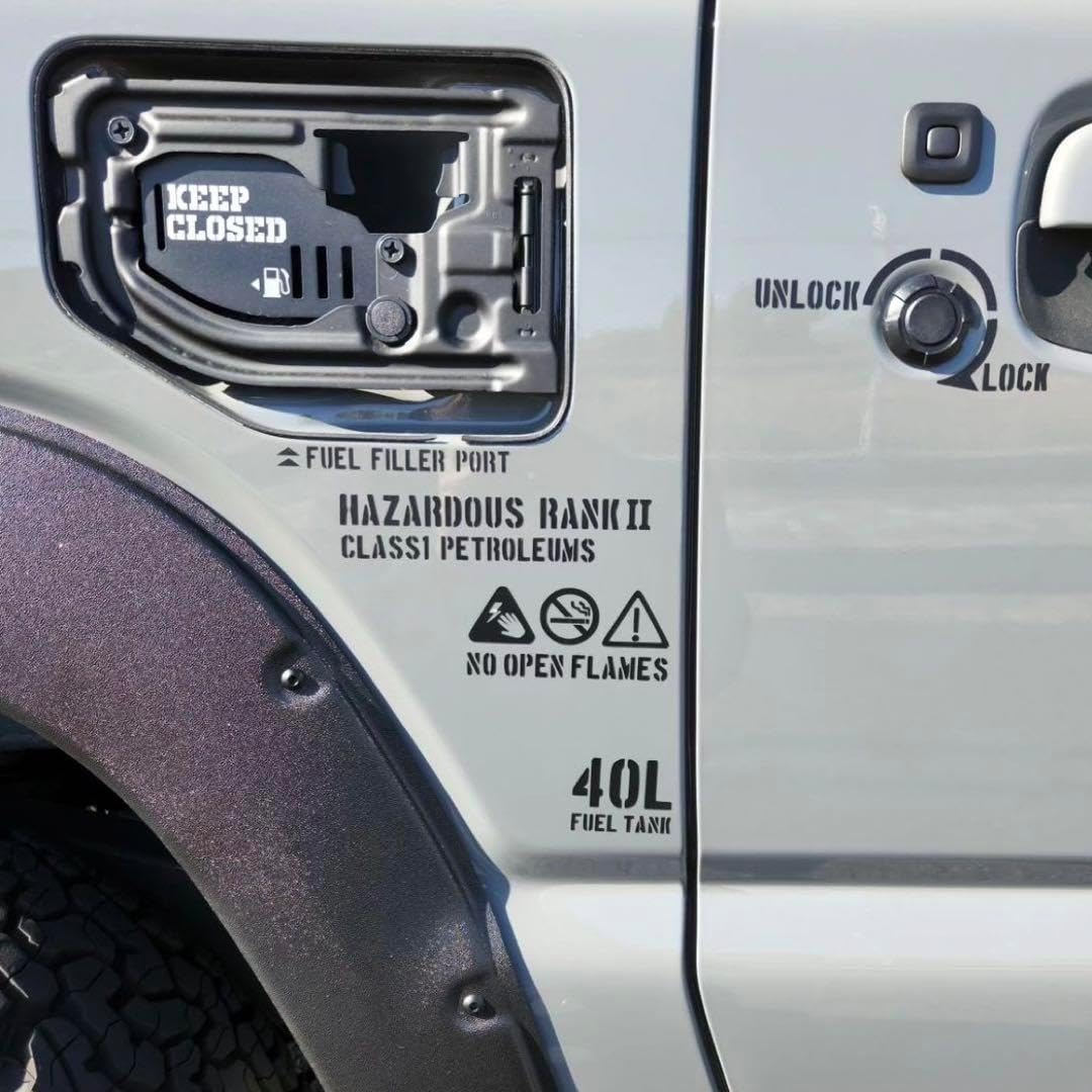 JB64ジムニー用JB64W刻印式スケルトン型燃料リッド JB64ジムニー用