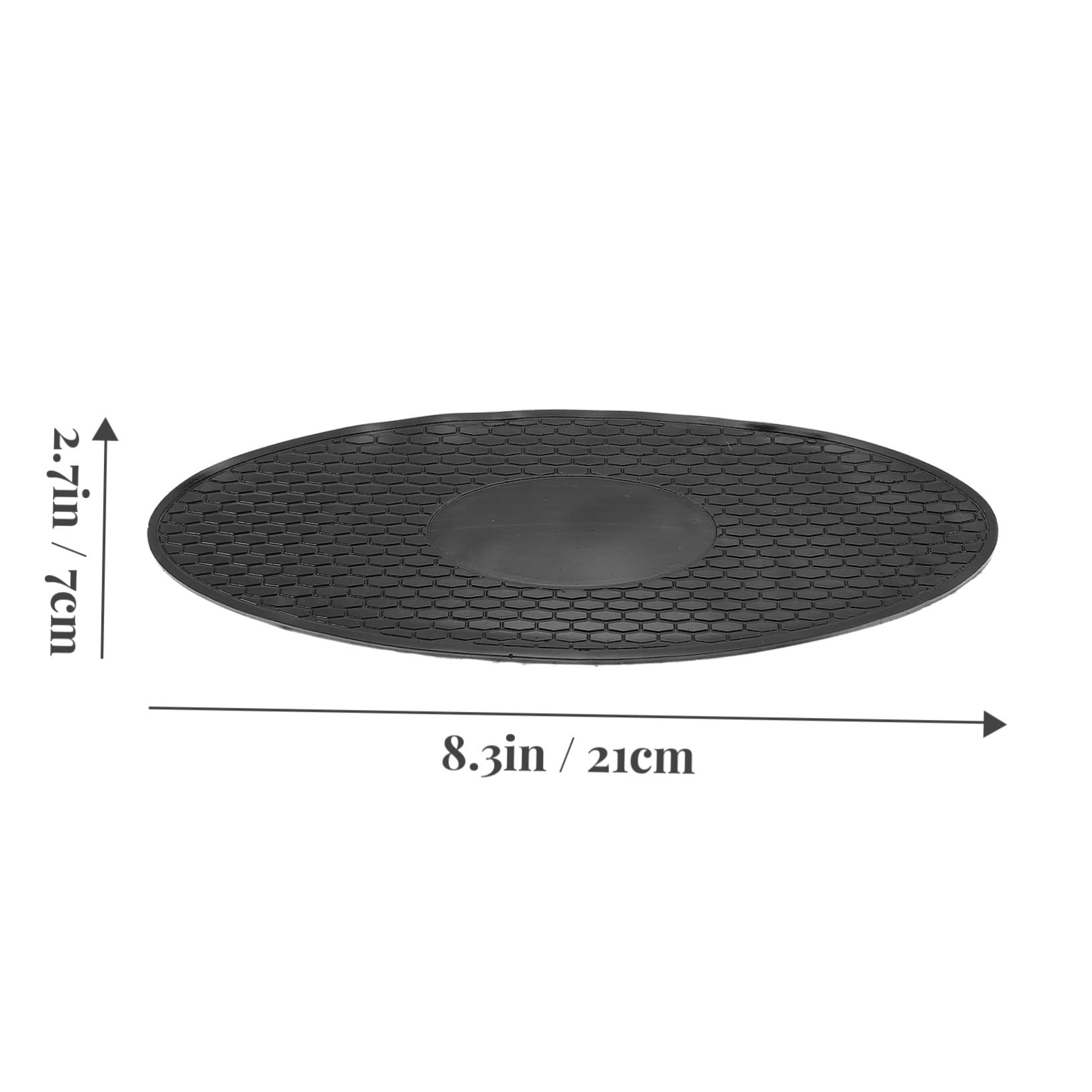 Unomor Vehicle Phone Holder 6pcs Oval Car Phone Mat Non-Slip Soft Material Keep Dashboard Tidy Easy to Install