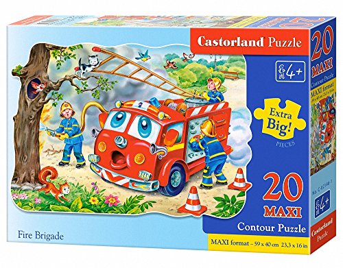 Castorland C-02146-1 – Fire Brigade Lot de 20 Puzzles Classiques