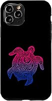 Vista 10 de Funda para iPhone 14 Pro Max Bisexual Pride Sutil Bi LGBTQ Orgullo Gay Lindo Tortuga LGBT