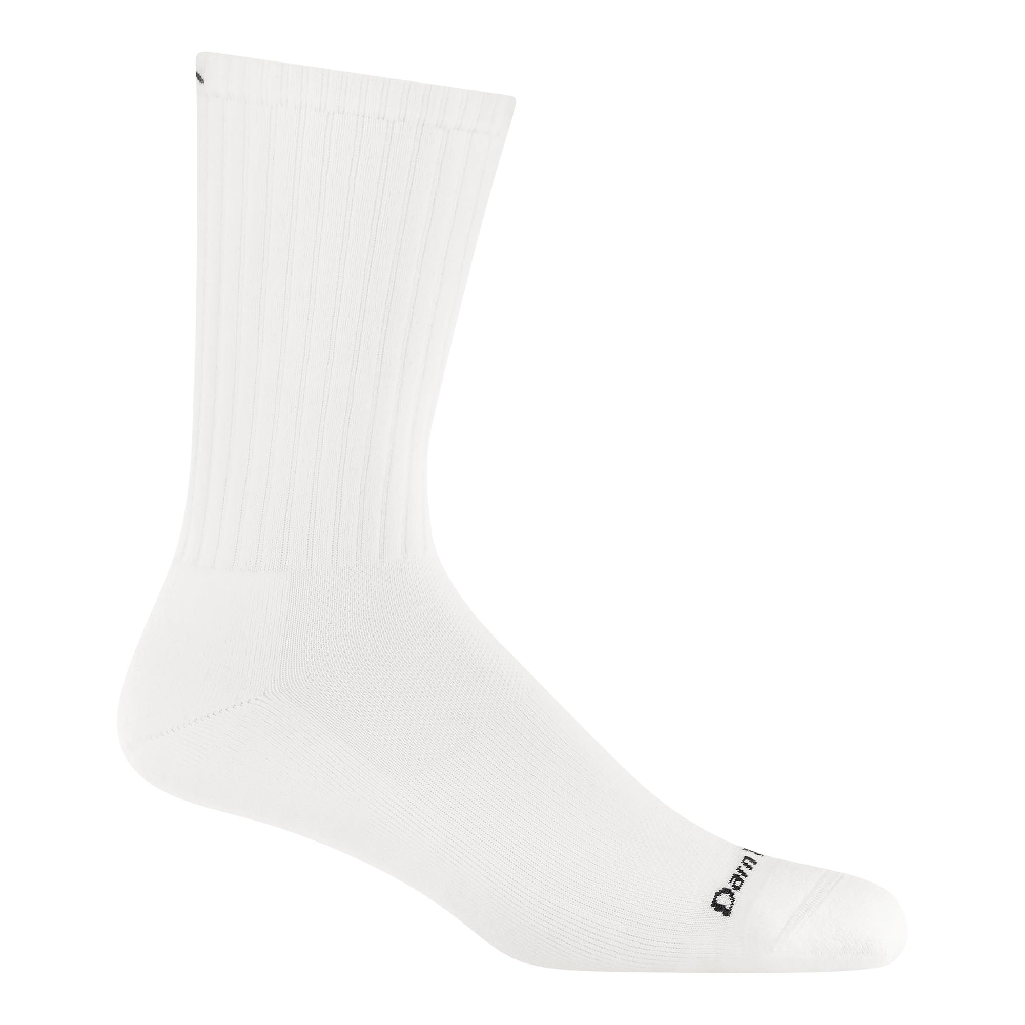 Darn Tough Vermont Men's White Darn Tough Standard Issue Crew Light Sock - Large