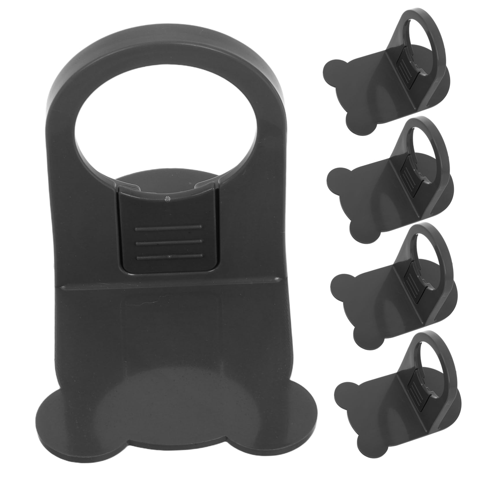 FRCOLOR Shower Gel Bottle Rack Adhesive Wall Mount Shampoo Dispenser No Drilling Sturdy Plastic Multifunctional Holder