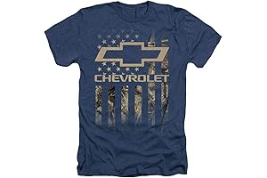 Chevrolet Camo Flag Unisex Adult Heather T Shirt
