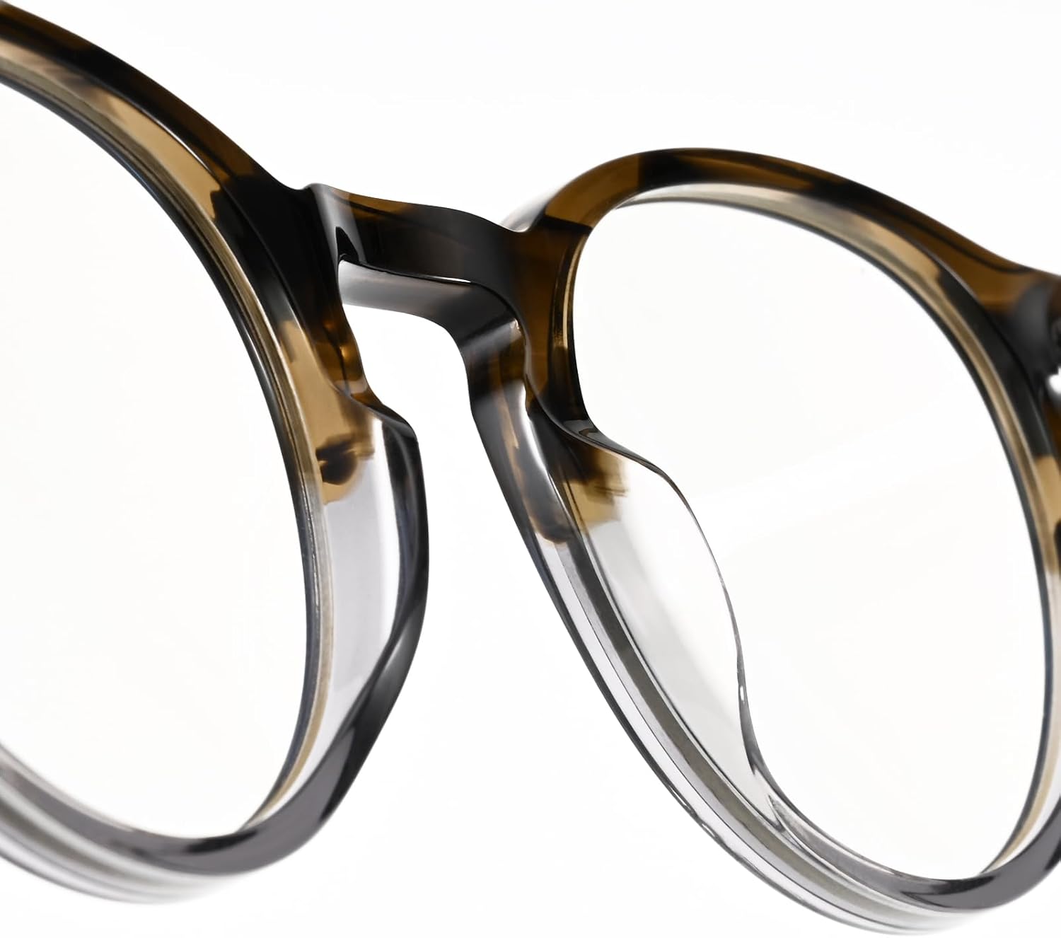 Dollger Blue Light Blocking Glasses For Woman Men Thick Acetate Frame Round Computer BlueLight Glasses Non-Prescription - Image 3