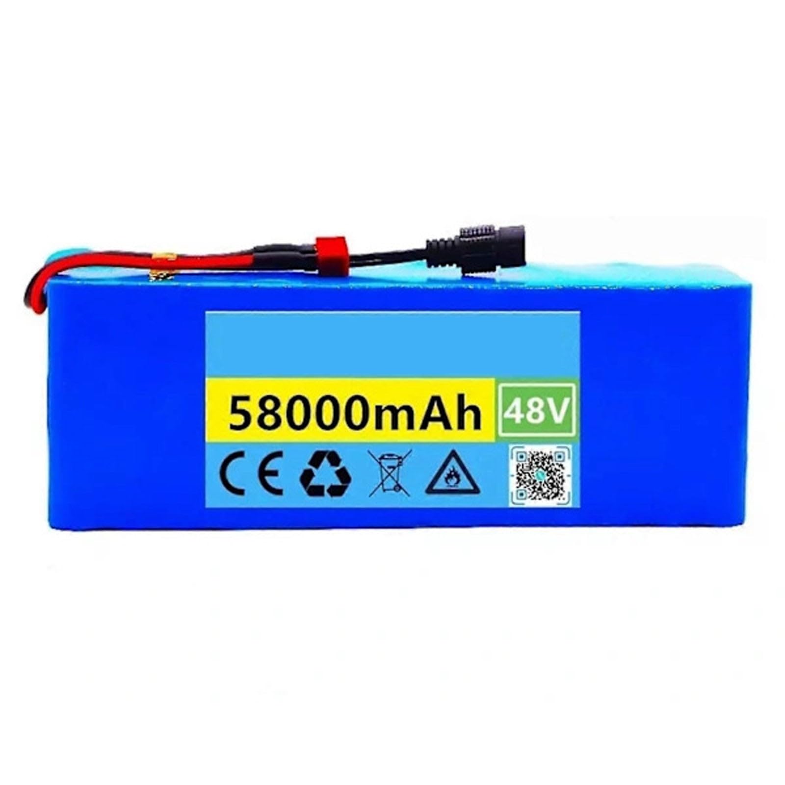 Batería de bicicleta eléctrica 48V 58Ah para rutas largas de montaña