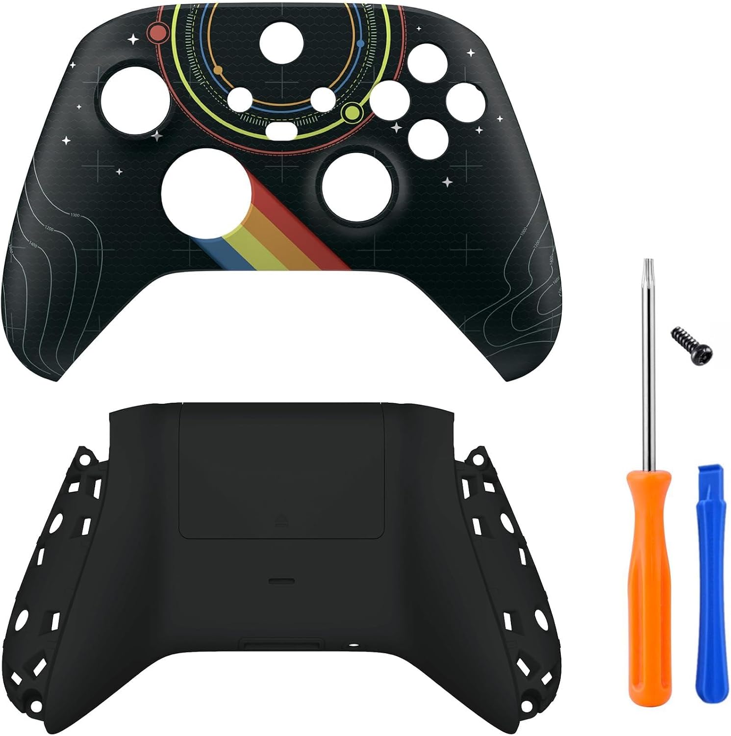eXtremeRate Custom Stars Explorer Patterned Shell for Xbox Series X|S + Bottom Shell for Xbox Series X/S Controller
