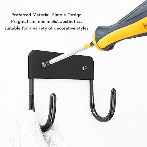 Miniatura 5 de Soporte de pared para tabla de planchar, soporte multifuncional para ahorrar espacio, para montar en la pared (negro mate)