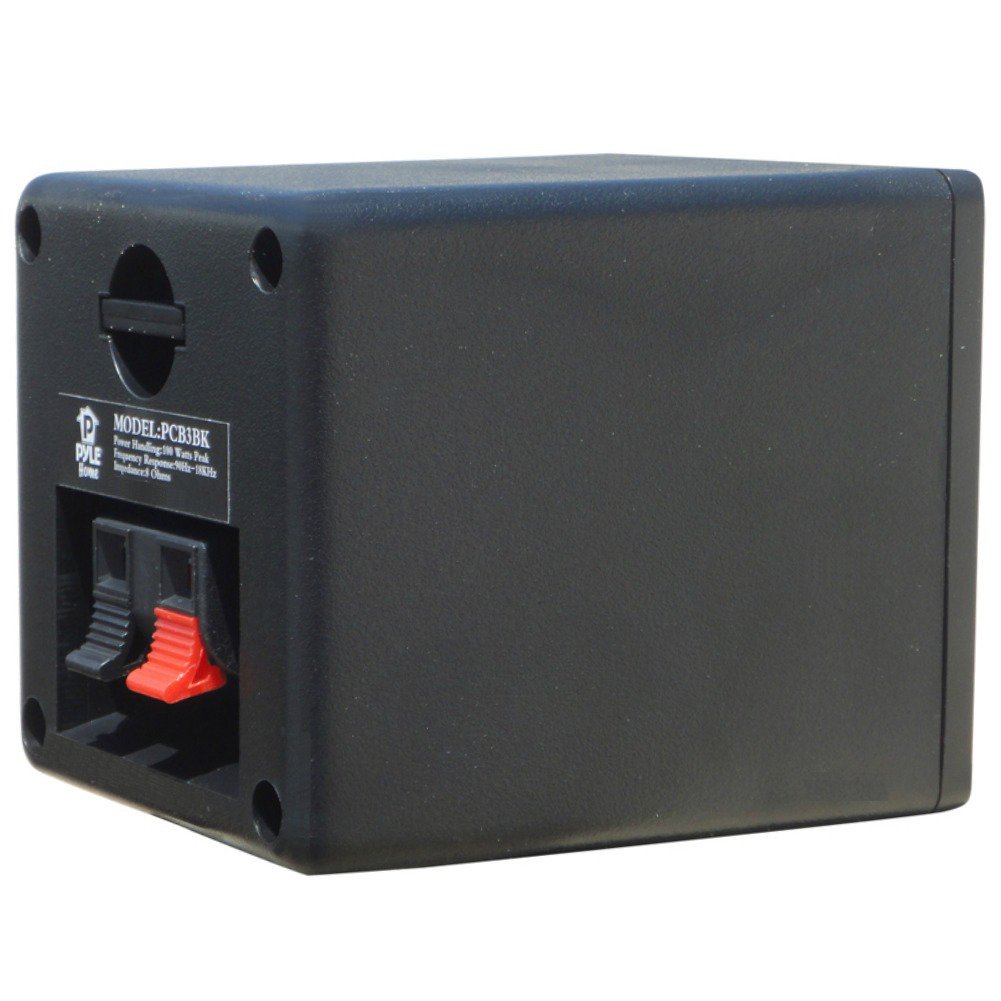 COPPIA DI CASSE CUBO PASSIVE PYLE PCB3BK NERE DA 100 WATT RMS E 200 WATT MAX A COPPIA DA 9,00 CM QUADRATE PER INTERNI PC TABLET TV MP3 DOLBY DIGITAL SURROUND O COME SATELLITI PER IMPIANTO HOME THEATHER O AUTO CASA CAMPER SCRIVANIA TAVOLO