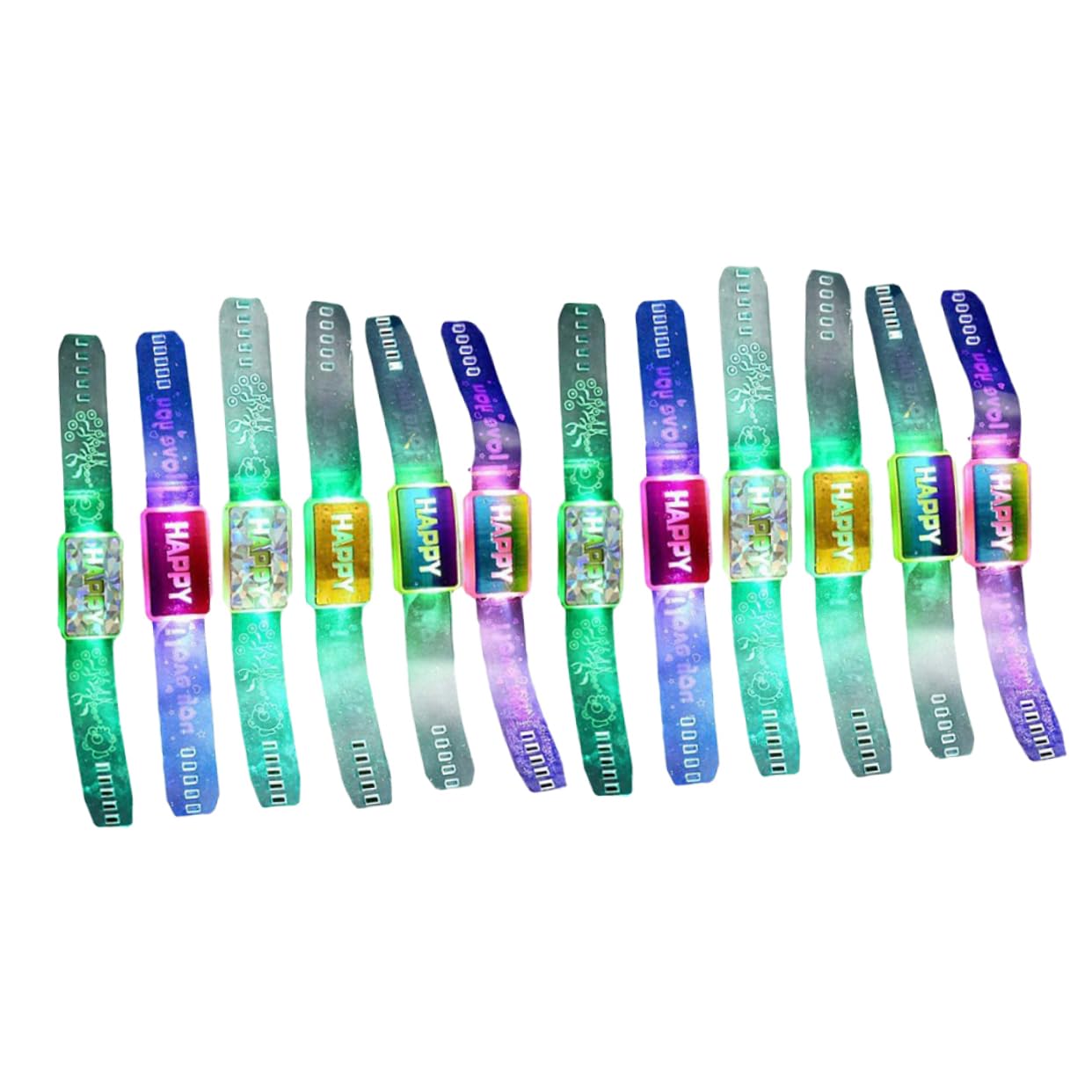 Vaguelly 12 Piezas Pulseras Luminosas Pulsera Led Pulsera De Juguetes Ilumina Los Favores De La Fiesta Juguetes Luminosos Accesorios Pulseras Juguetes Led Pulseras Led Juguetes Flash