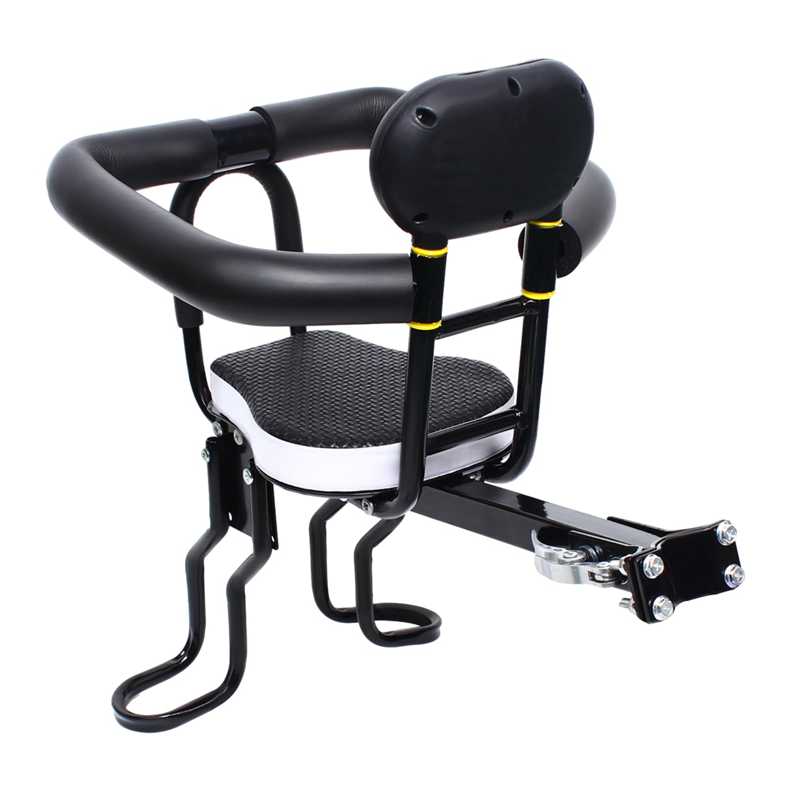 Siège Enfant Avant Pour Vélo – Fixation Deux Points, Réglable, Charge 80 Kg – De 1 à 5 Ans