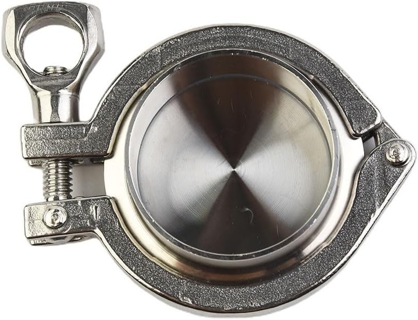 2 Inch Sanitary Tri Clamp Set with End Cap, Weld on Ferrule, and Gasket Stainless Steel 304 for Food and Beverage Applications