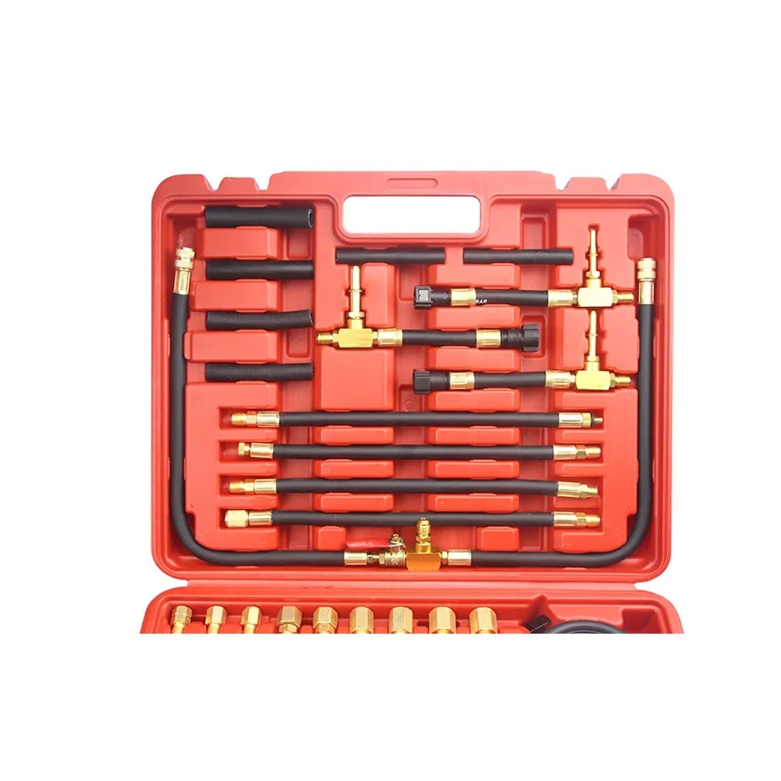 Tipo Manometro Deluxe Manometro Carburante Tester Motore Kit Test Iniezione Inyertor Diesel per Auto, Moto, Camion