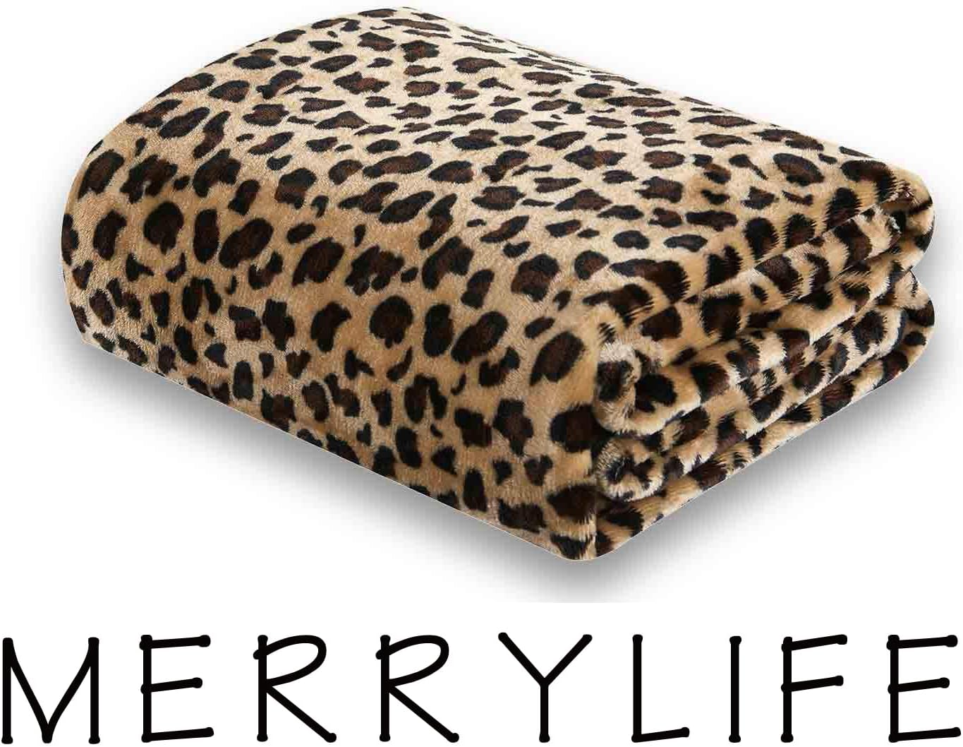 MERRYLIFE Leopard Throw Blanket Decorative Fleece Throw | Ultra-Plush Colorful Oversized | Couch Blanket Travel Lap | Queen Size(90" 90",Cheetah) - Image 2