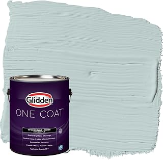 Glidden One Coat 1 gal. Babbling Brook/Green Satin Exterior Paint with Primer
