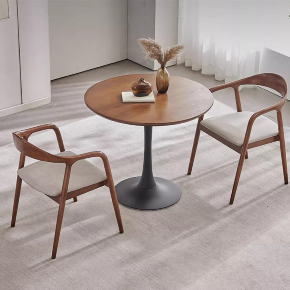 MDF ラウンドテーブル Amazon｜モダンなラウンドダイニングテーブル 50/60/70/80/90 cm MDF