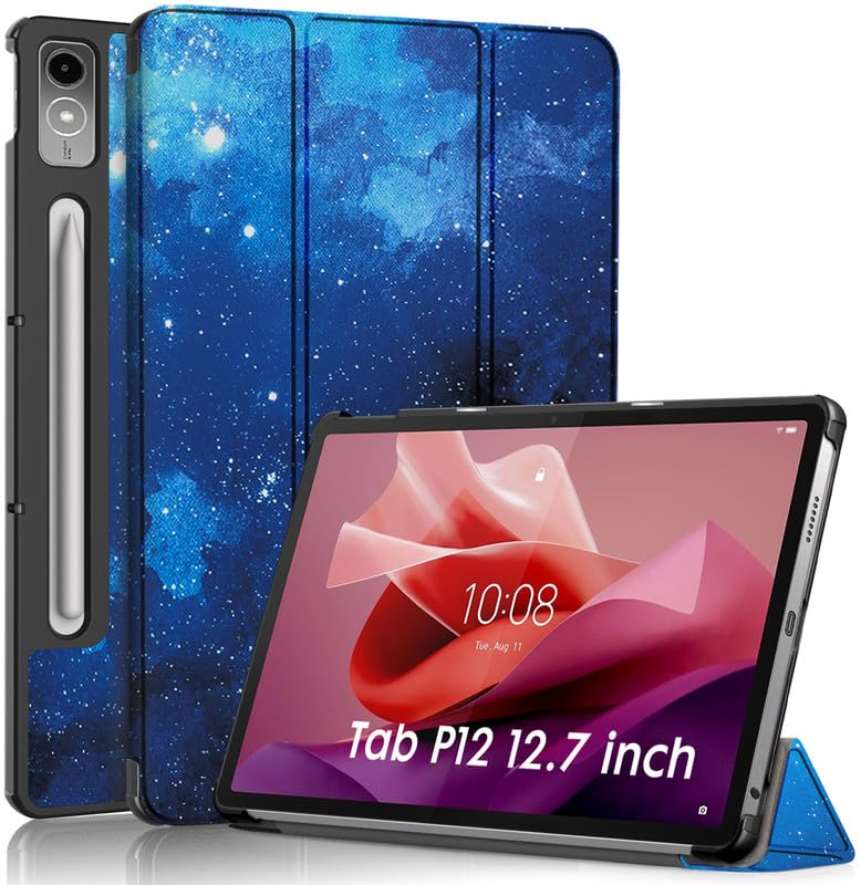 Robustrion Cover for Lenovo Tab P12 12.7 inch Cover Case, Flip 